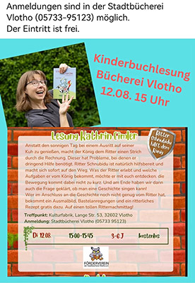 Kinderbuchlesung mit Karin Eimler